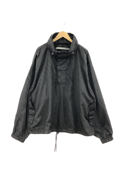 Alexander Wang HALF ZIP TRACK JACKET BLACK SIZE:L