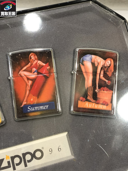 ZIPPO PINUP girls 4本セット ふた欠品