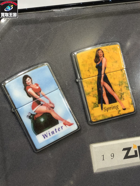 ZIPPO PINUP girls 4本セット ふた欠品