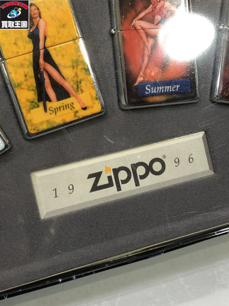 ZIPPO PINUP girls 4本セット ふた欠品