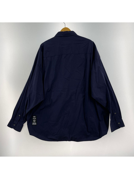 NEIGHBORHOOD 長袖シャツ 22AW コットン 紺 (XL)