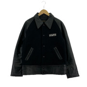 RUDE GALLERY レザージャケット Leather Stadium Jacket BLK M