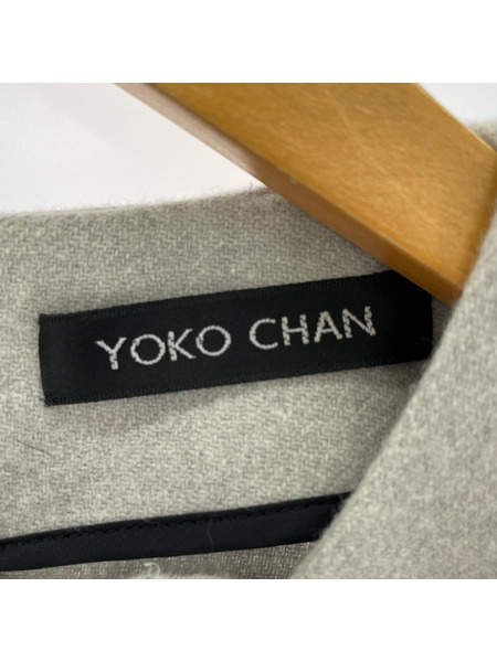 YOKO CHAN 長袖ワンピース バックジップ ウール