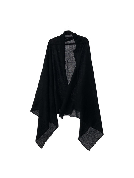 WIRROW/22AW/Alpaca wool stole/ブラック[値下]