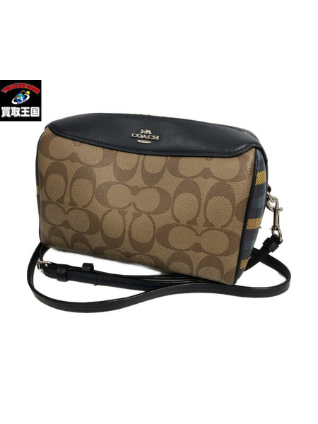 COACH コーチ　サイドチェック シグネチャー　ショルダーバッグ [値下]