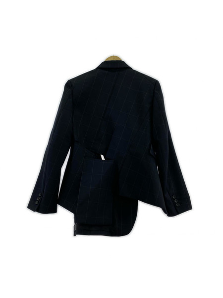 COMME des GARCONS 25AW アシンメトリー 変形カット 捻ジレ デザインジャケット