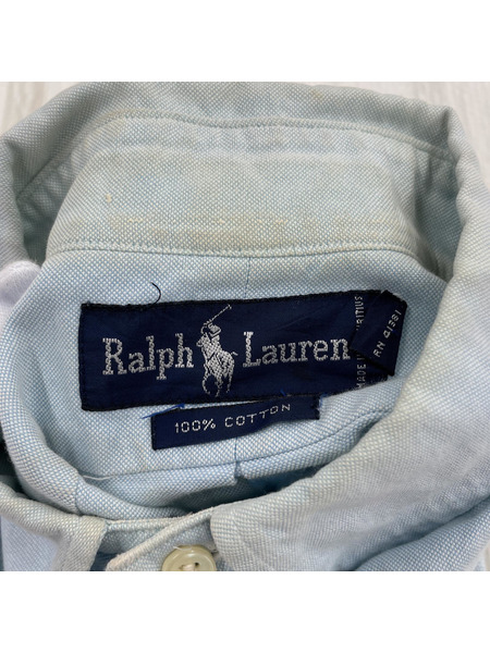 POLO RALPH LAUREN L/S ボタンダウンシャツ 水色[値下]