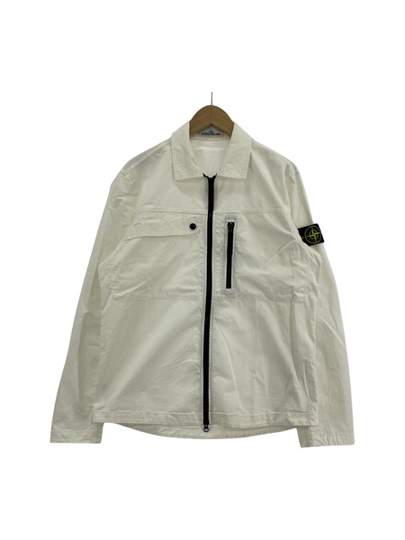 STONE ISLAND OVERSHIRT M ホワイト 801510210