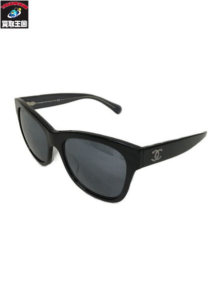 CHANEL　アクセサリー ウェリントン サングラス BLK CH5380-A