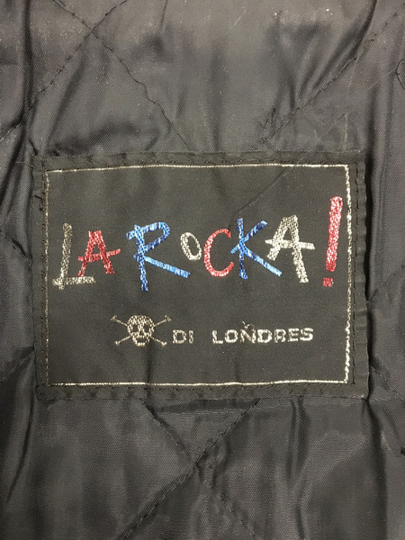 80s LA ROCKA! BIKER JACKET ラロッカ バイカー レザーライダースジャケット[値下]
