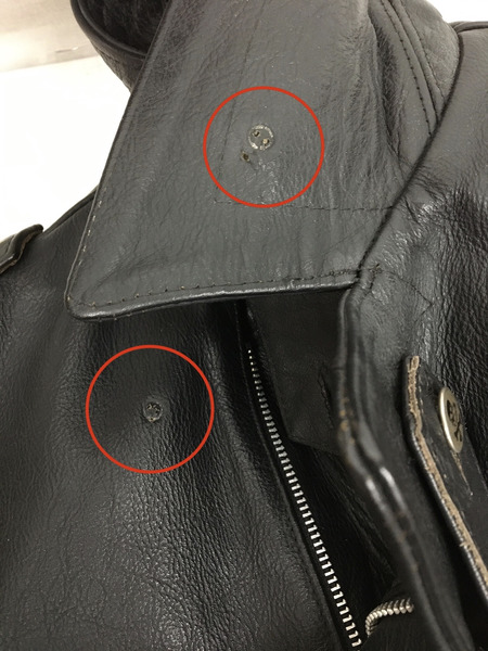 80s LA ROCKA! BIKER JACKET ラロッカ バイカー レザーライダースジャケット[値下]