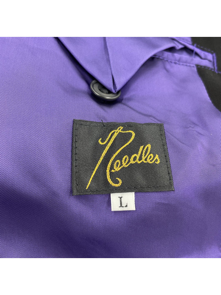 Needles パピヨン刺繍 テーラードジャケット L ブラック FK361