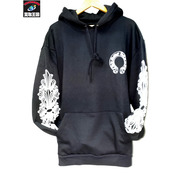 CHROME HEARTS SWTSHRT PLVR バックホースシューパーカー XL 黒