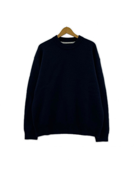 UNIVERSAL PRODUCTS 25AW FELTED MERINO WOOL CREW NECK KNIT
