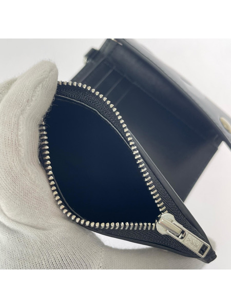 Supreme 25AW Leather Chain Wallet Black レザーウォレット 黒