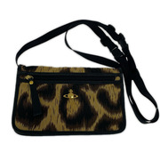 Vivienne Westwood ショルダーバッグ レオパード柄 サコッシュ 茶
