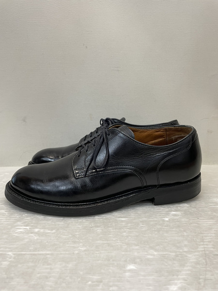 ALDEN×JOURNAL STANDARD別注 カーフレザー プレーントゥ レザーシューズ 7D 黒