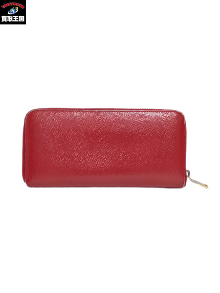 SAINT LAURENT長財布 ラウンドファスナー/340841/RED