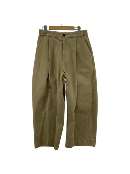 STUDIO NICHOLSON PEACHED COTTON TWILL VOLUME PLEAT PANTS Ｓ