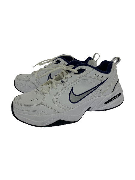 Nike air monarch iv white navy online