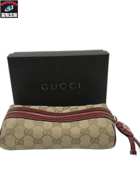 GUCCI グッチ 192134 コスメポーチ ペンケース GGキャンバス ベージュ