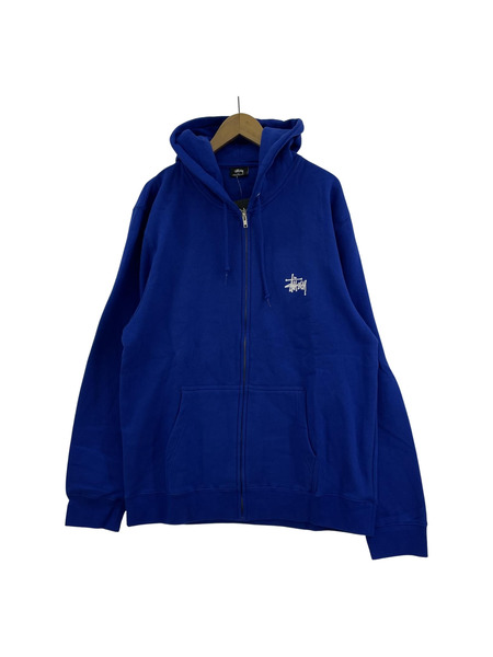 STUSSY　パーカー　ブルー　XL