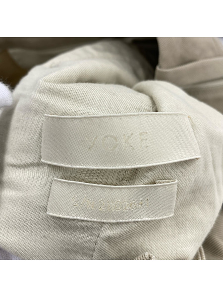 YOKE 2TUCK WIDE-LEGGED SIDE TAPE TROUSERS YK21SS0191P (2)