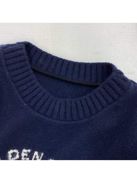 THE ELDER STATESMAN ニット・セーター NBA/カシミヤ100%/WARRIORS/紺[値下]