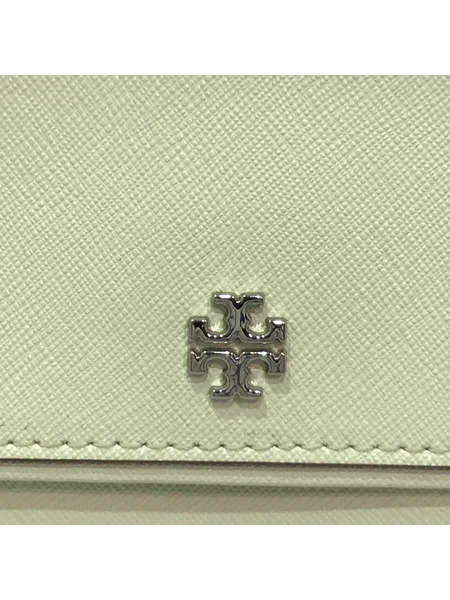 長財布 Tory Burch チェーンウォレット アイボリー