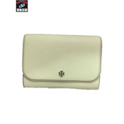 長財布 Tory Burch チェーンウォレット アイボリー