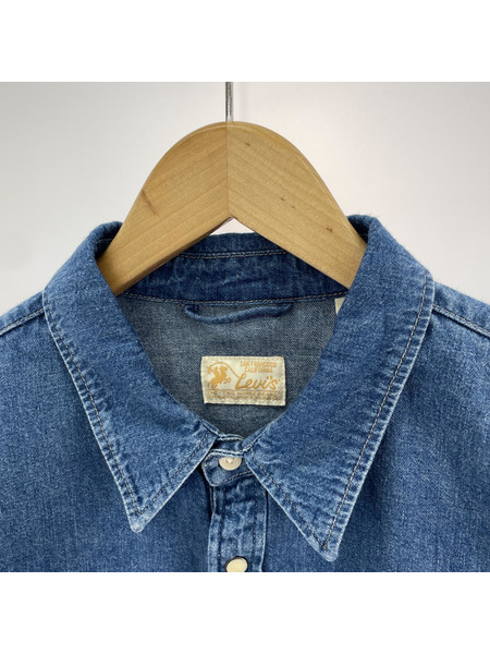 Levi's ウエスタンシャンブレーシャツ 青