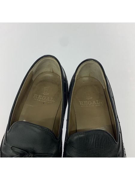 REGAL シューズ ウイングチップ タッセルローファー 黒