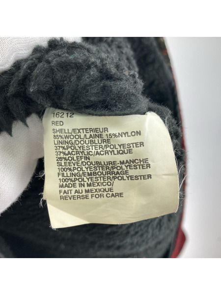 WOOLRICH ジャケット 90s 裏ボア メキシコ製 チェック ウールジャケット 赤 (M)[値下]