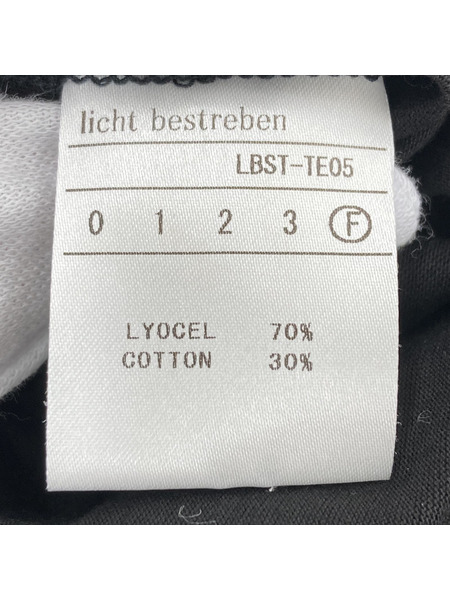 licht bestreben ノースリーブカットソー FR ブラック