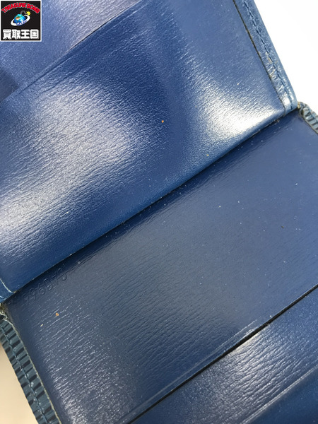 LV コンパクトウォレット エピ ポルト・12 カルトクレディ カードケース 青