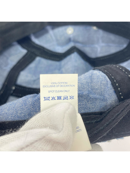 Supreme キャップ Frayed Croc Denim Camp Cap