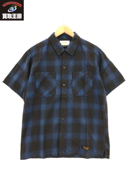 NEIGHBORHOOD B＆C C-SHIRT.SS オンブレチェック 半袖 シャツ(M