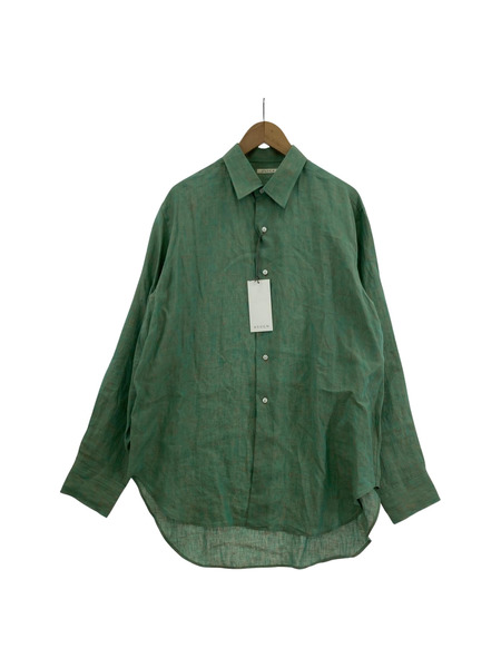 HEUGN（ユーゲン）Alan リネンシャンブレーワンピースカラーシャツ SHIRT086（3）