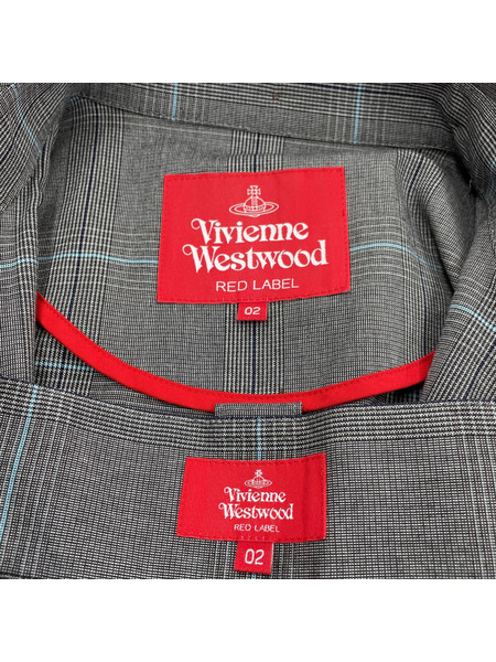 Vivienne Westwood red label チェック柄 ジップブルゾン セットアップ 2