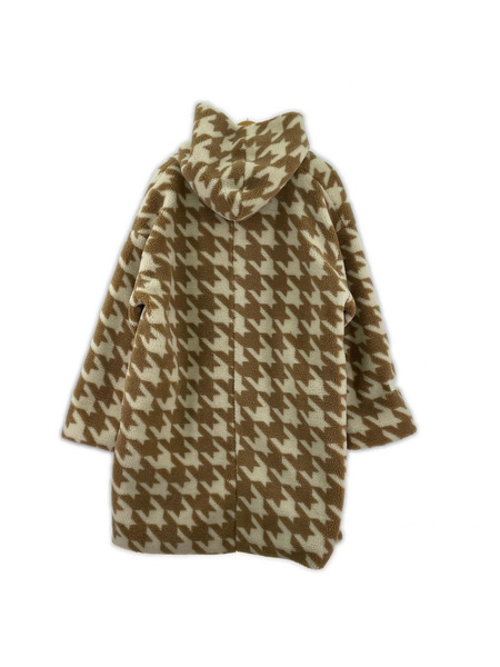 amateras ジャケット ボアジャケット/千鳥格子