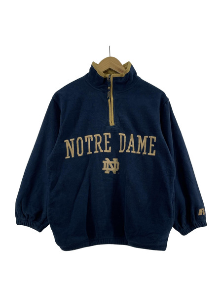 RUSSEL ATHLETIC NOTRE DAME ハーフジップスウェット 紺 (L)