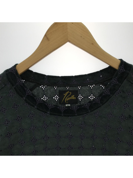 Needles 長袖Tシャツ・カットソー 総柄ベロアカットソー S