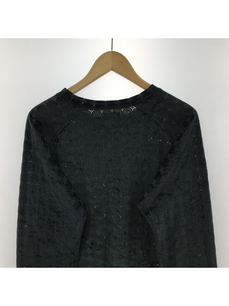 Needles 長袖Tシャツ・カットソー 総柄ベロアカットソー S