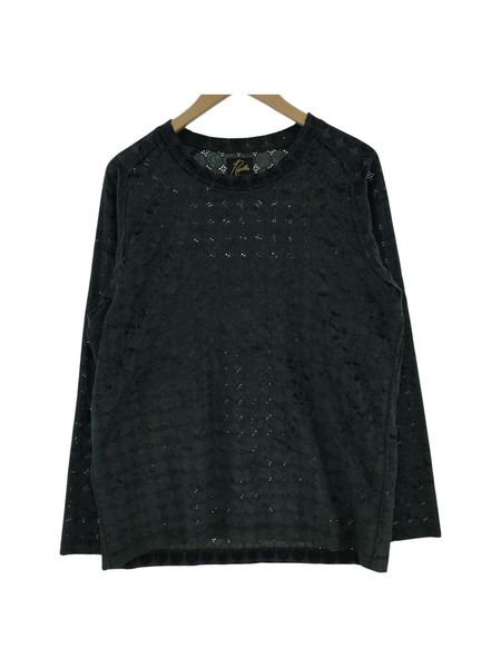 Needles 長袖Tシャツ・カットソー 総柄ベロアカットソー S