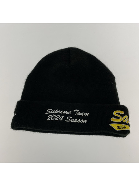 Supreme ニットキャップ NEW ERA SALVATION BEANIE BLACK