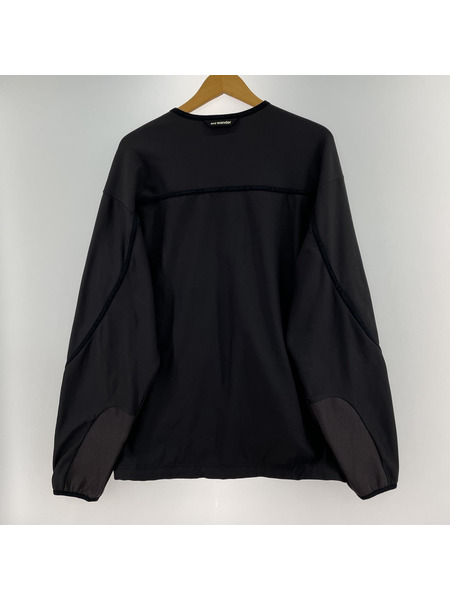 and wander Light Fleece Pullover Charcoal 黒 4