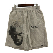 SAPEur VINTAGE SWEAT SHORTS BASKETMAN GRAY