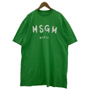 MSGM S/S 手書キロゴtee 黄緑 (M)