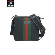 GUCCI シェリーライン ショルダーバッグ BLK 631195