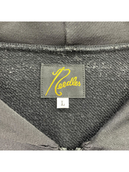 Needles PU285/Zipped Hoody C/PE Bright Jersey/黒